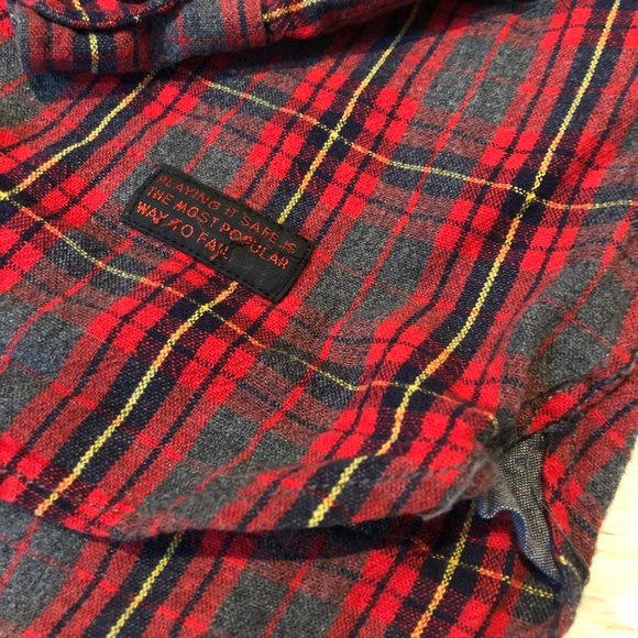 URBAN OUTFITTERS: CPO || Mens Red Flannel - Picture 2 of 8